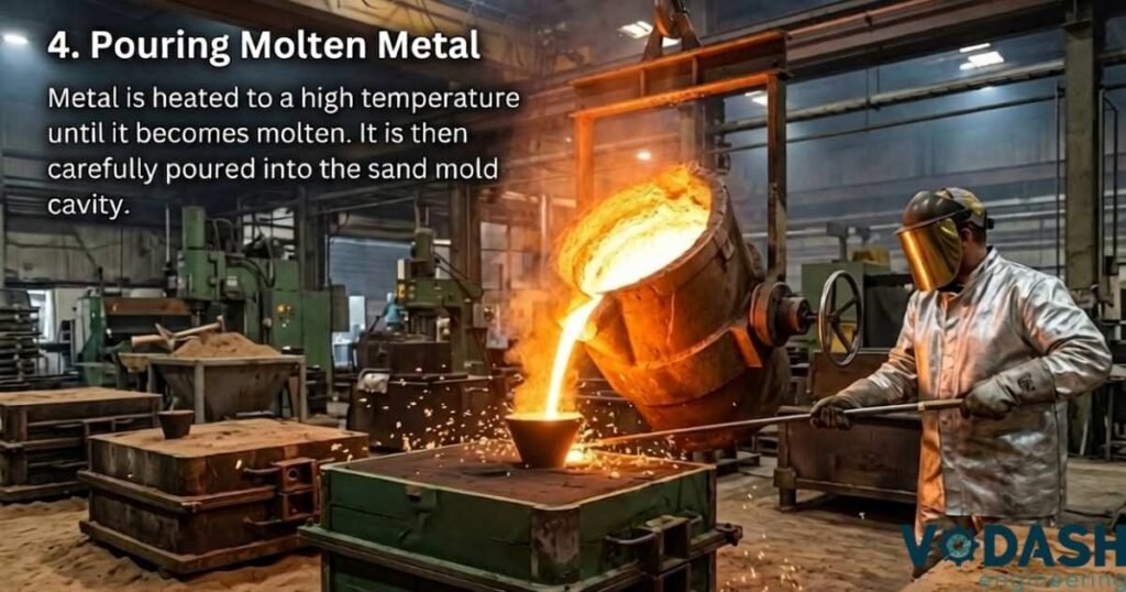 Pouring Molten Metal