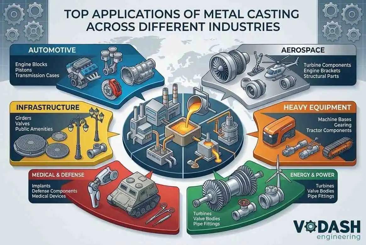 application of metal casting